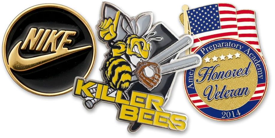 Assorted custom lapel pins